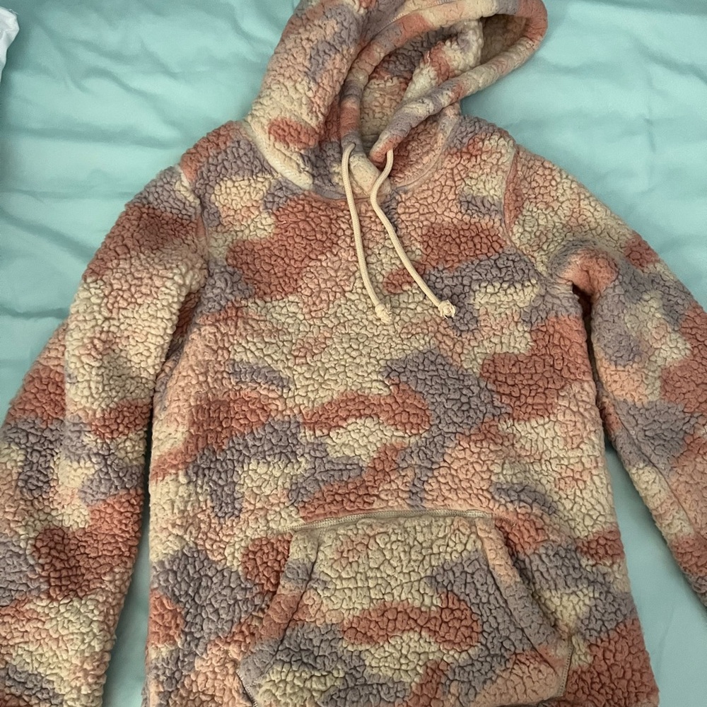 Hollister Multicolor Sherpa Hoodie